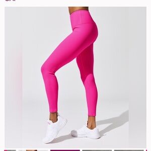 NWOT GAP GapFit Hot Pink Ribbed  Leggings XS/SM